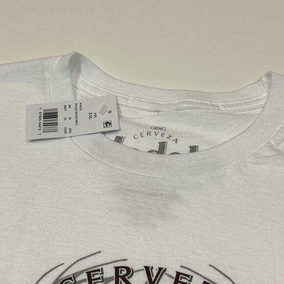 Modelo Especial Beer Graphic T-Shirt Men’s 2XL White 100% Cotton NWT Tee - Picture 5 of 12